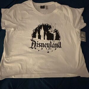 Disneyland White Tee with Tinkerbell and Castle